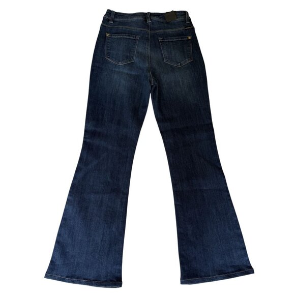 Watch LA Junior/Womens Blue Button-Fly Flare Jeans Size 9 Premium Denim NWT - Picture 4 of 8